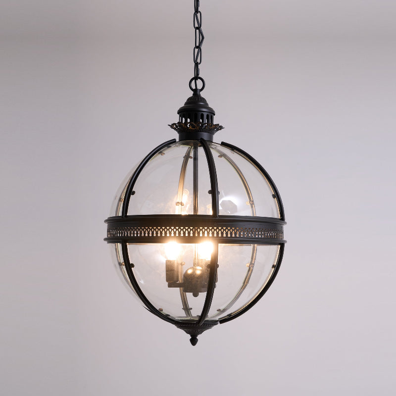 Gideon – Lustre en Verre Rond Retro