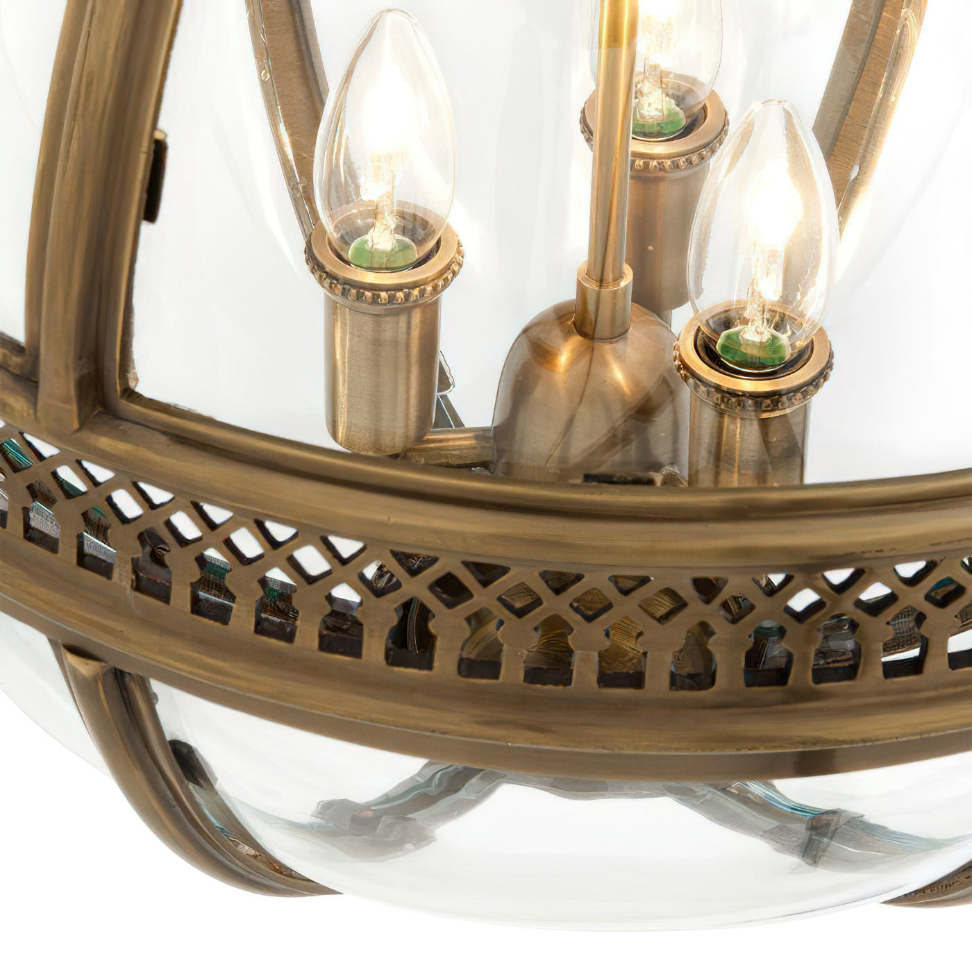 Gideon – Lustre en Verre Rond Retro