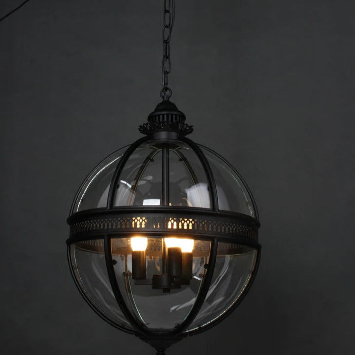 Gideon – Lustre en Verre Rond Retro