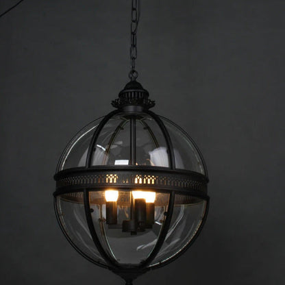 Gideon – Lustre en Verre Rond Retro