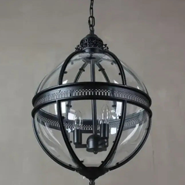 Gideon – Lustre en Verre Rond Retro
