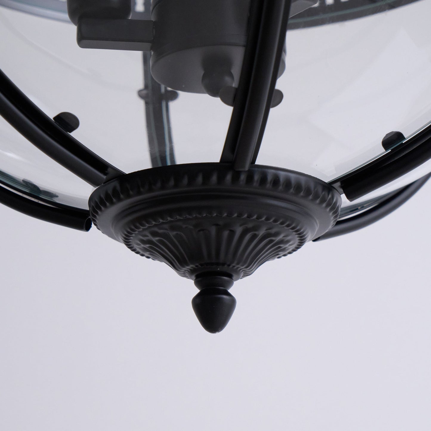 Gideon – Lustre en Verre Rond Retro