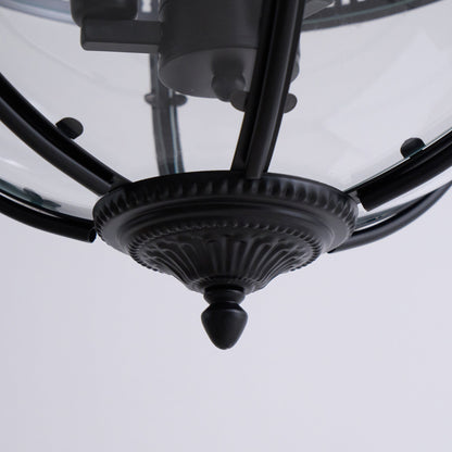 Gideon – Lustre en Verre Rond Retro