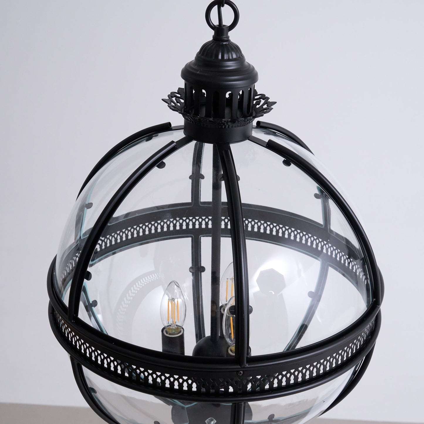 Gideon – Lustre en Verre Rond Retro
