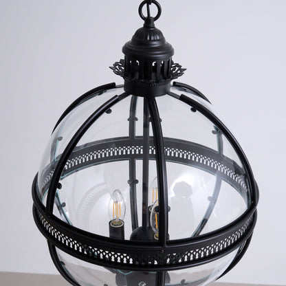 Gideon – Lustre en Verre Rond Retro