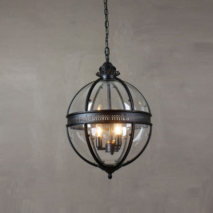 Gideon – Lustre en Verre Rond Retro