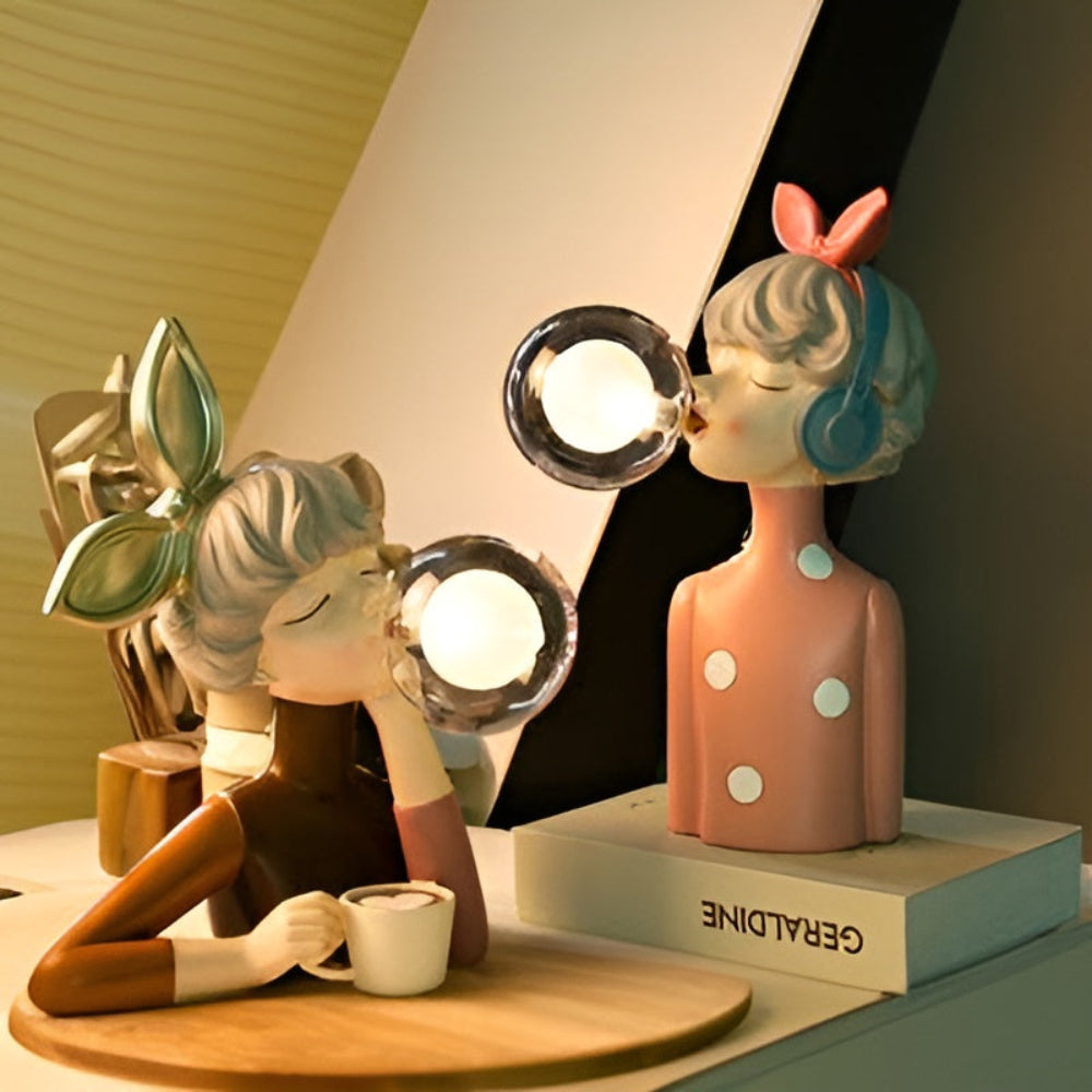 Marilou – Lampe de table moderne en résine