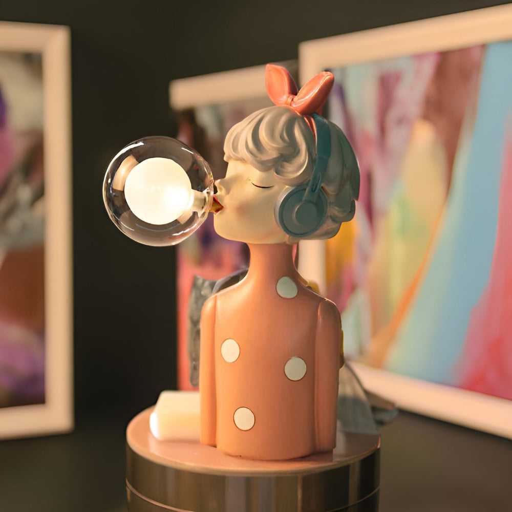 Marilou – Lampe de table moderne en résine