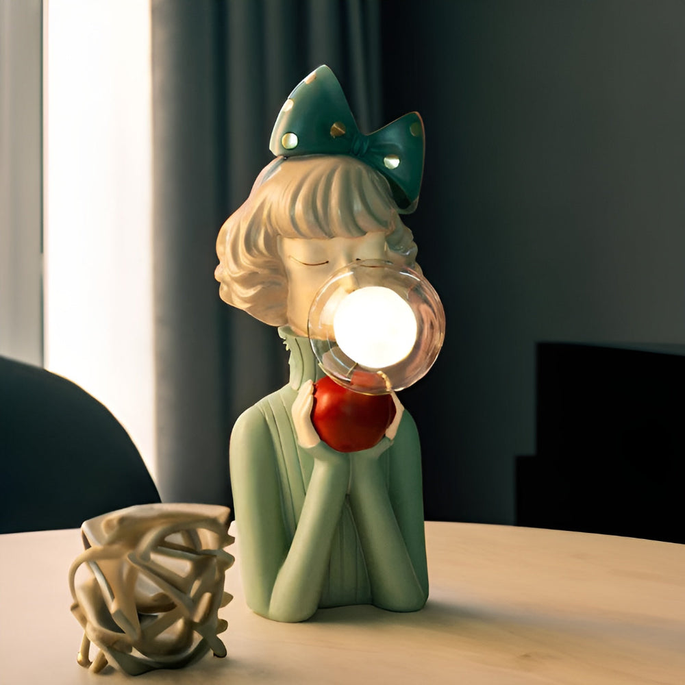 Marilou – Lampe de table moderne en résine