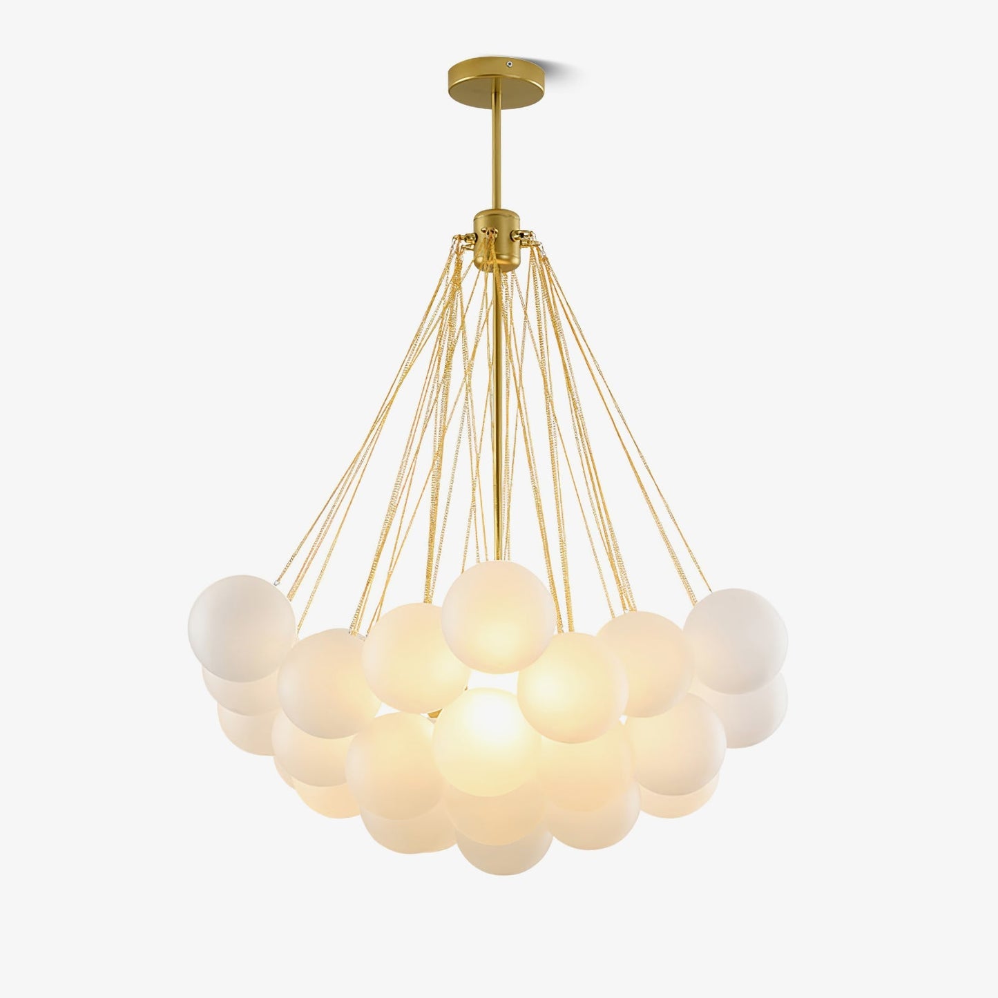 Jaya – Élégante Suspension en Verre Bulle