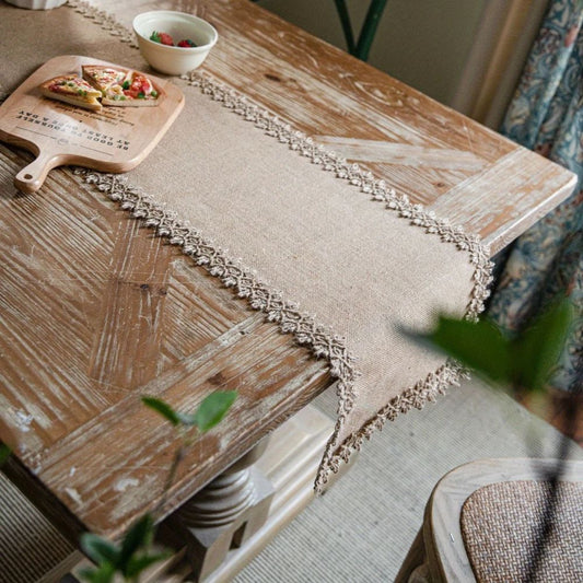 Charlotte – Chemin de table rustique