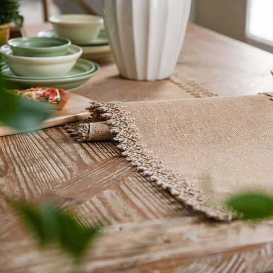 Charlotte – Chemin de table rustique