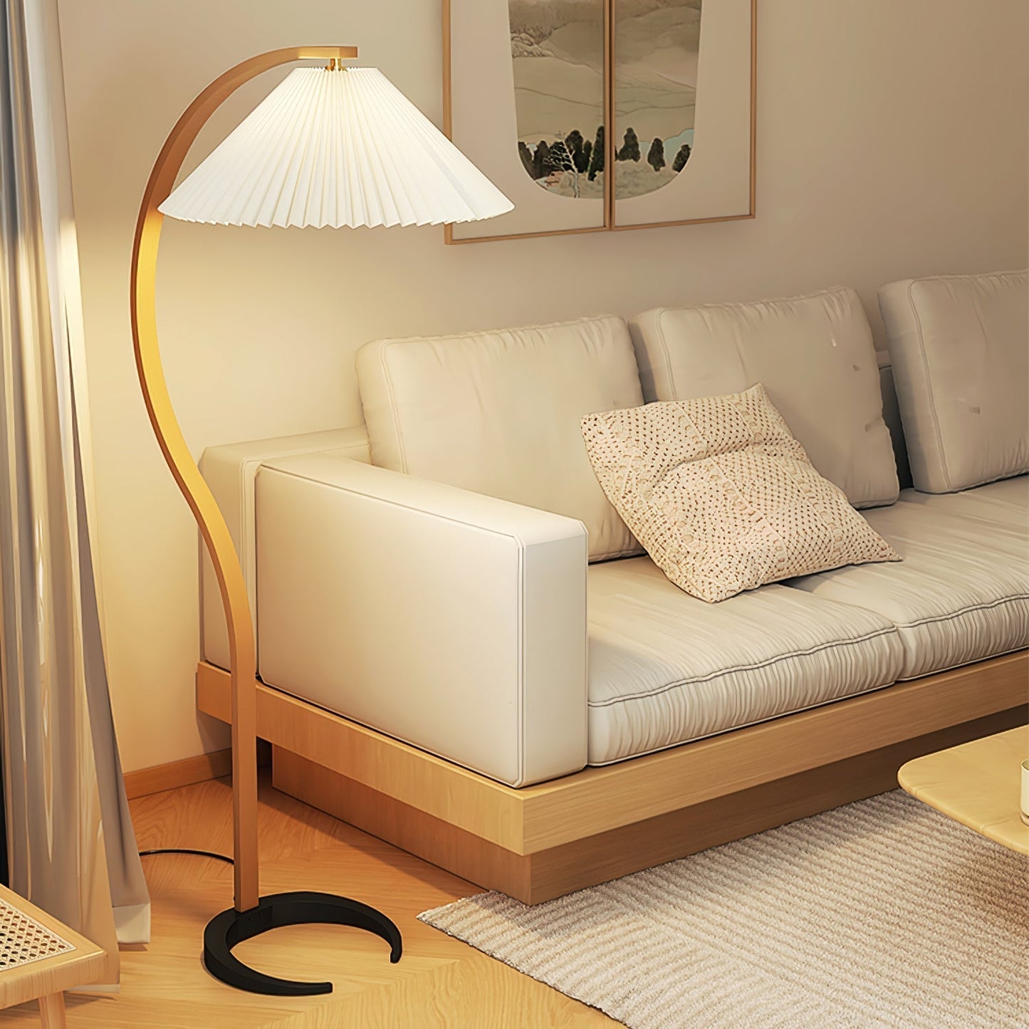 Selina – Lampe nordique sur pied style rétro