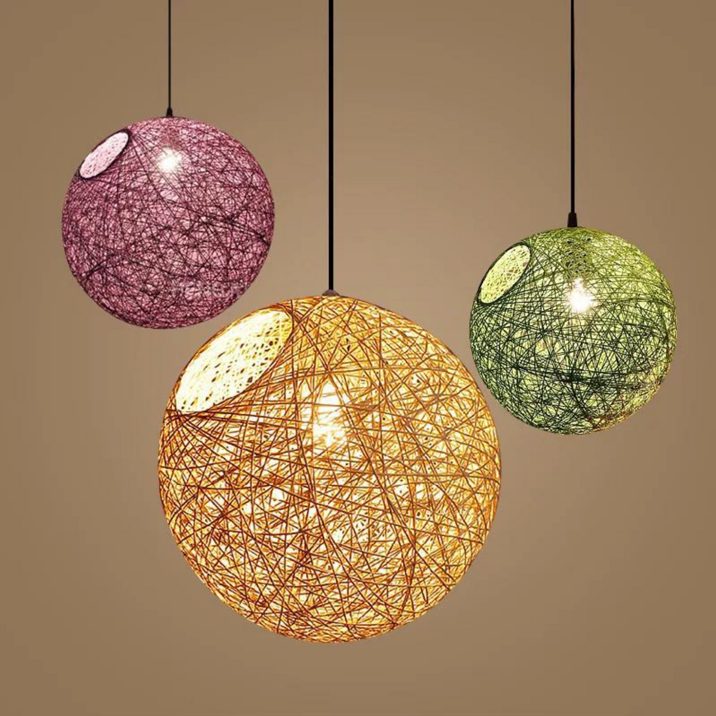 Finn – Lustre en chanvre tissé