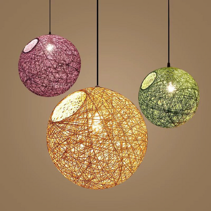 Finn – Lustre en chanvre tissé