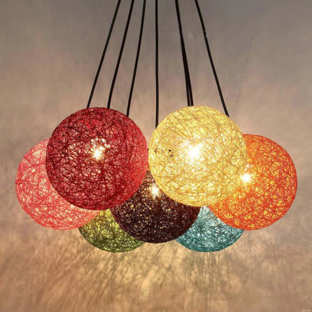 Finn – Lustre en chanvre tissé