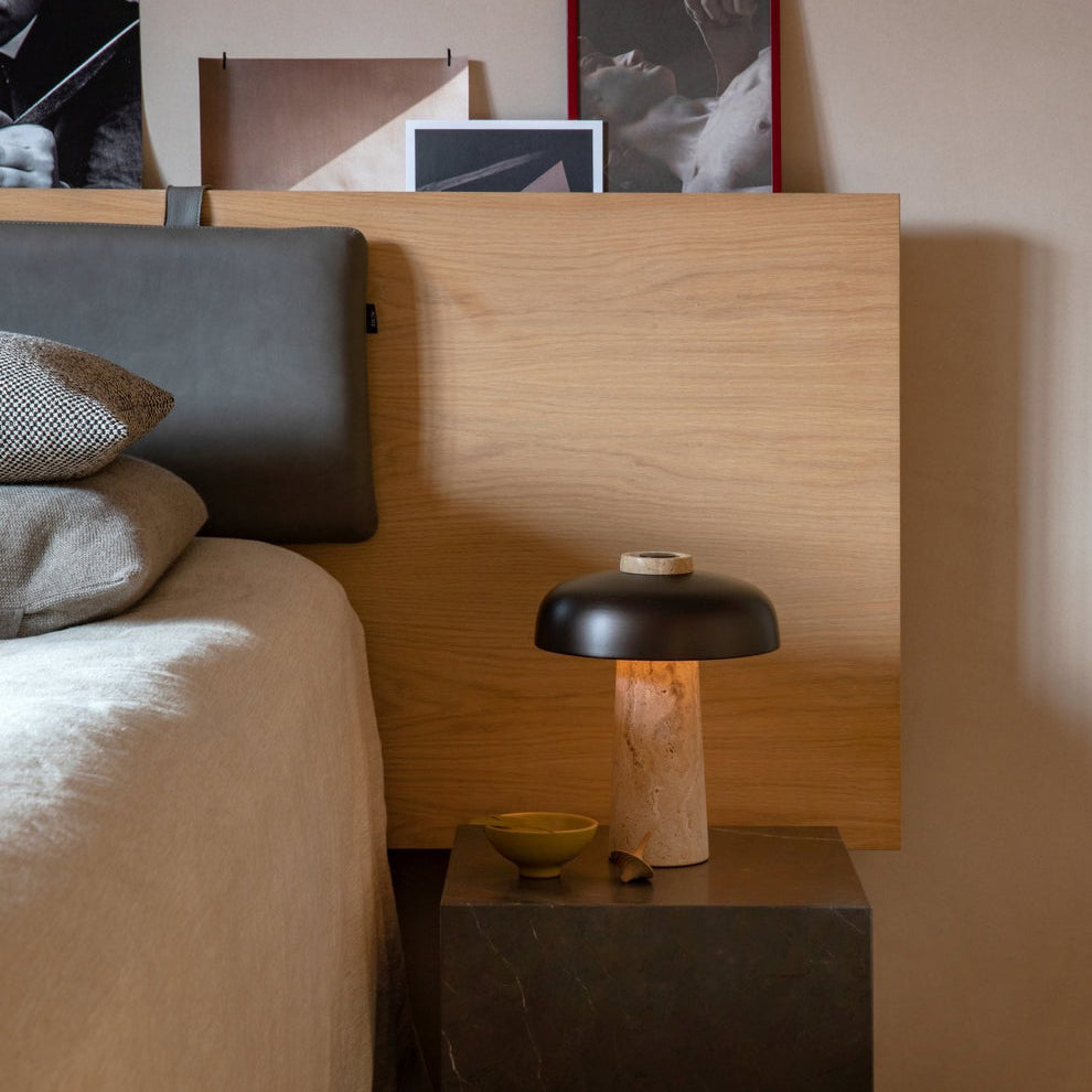 Hera – Lampe Travertin Intemporelle
