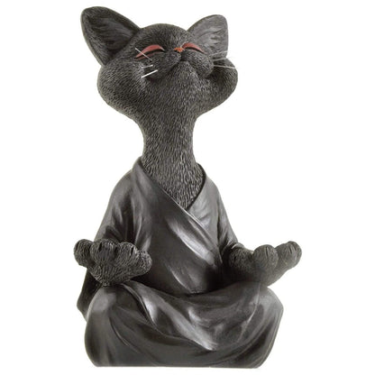 Budhika – Figurine de Chat Bouddha Méditant