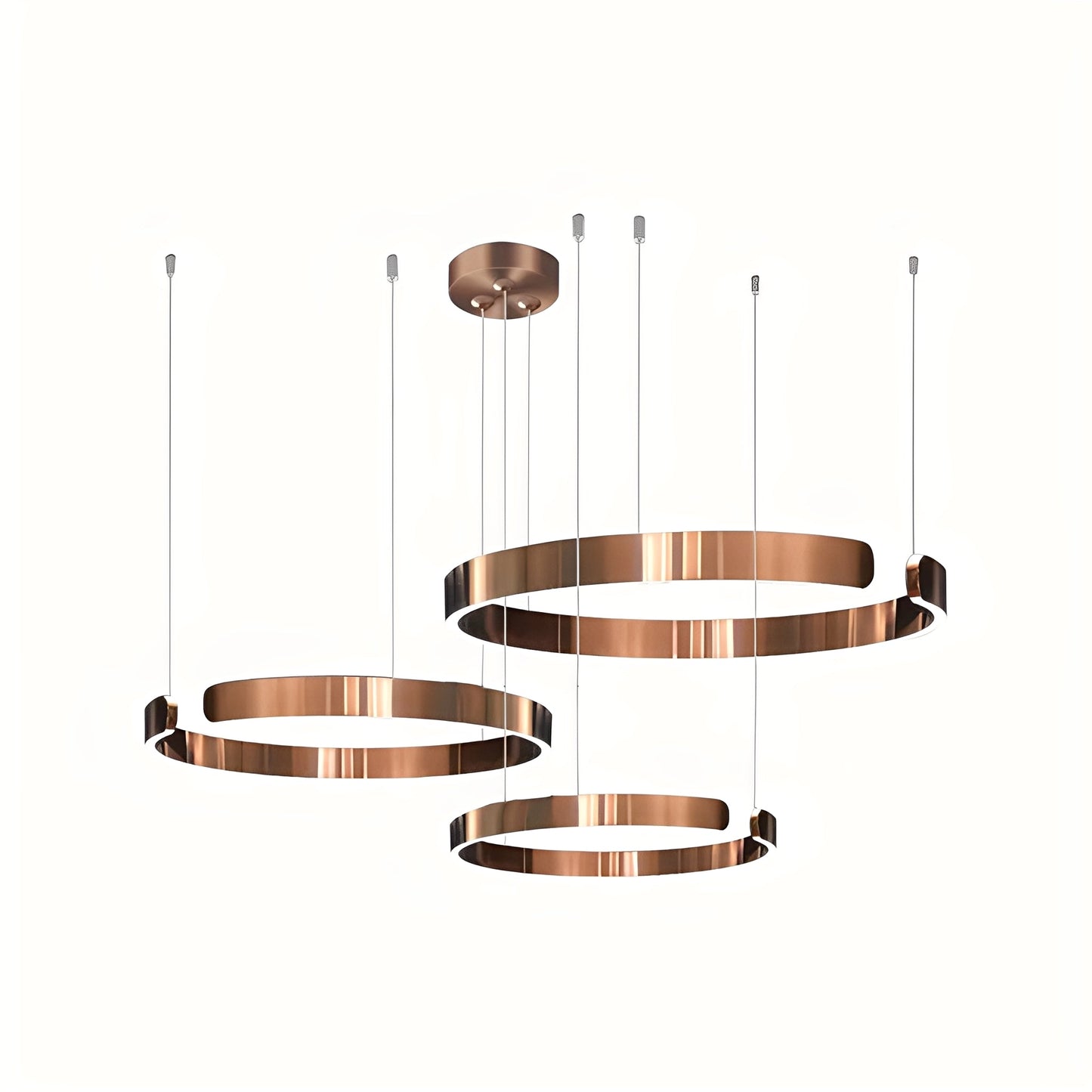 Astrid – Plafonnier en acier inoxydable or nordique