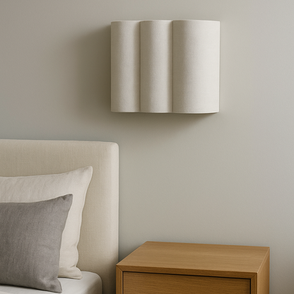 Soni – Applique Murale en Tissu avec Bord Coquille