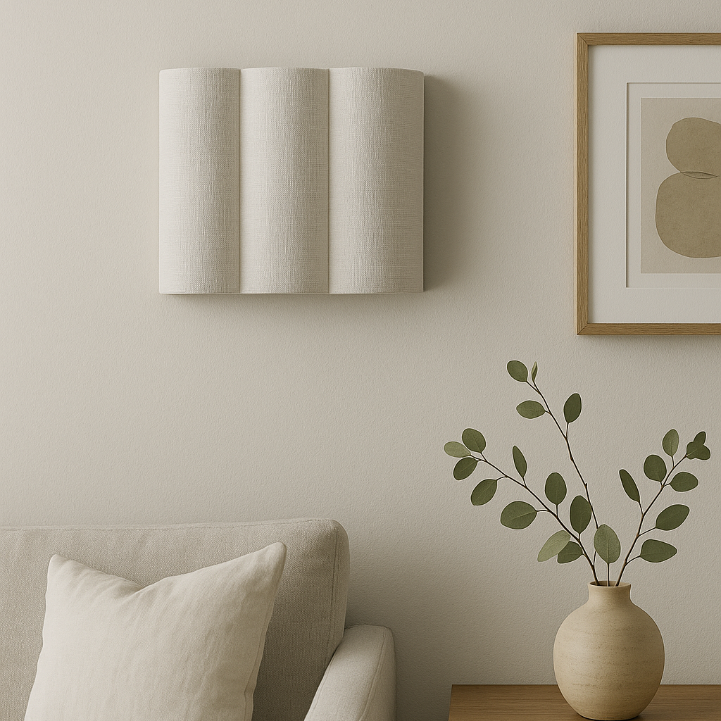 Soni – Applique Murale en Tissu avec Bord Coquille
