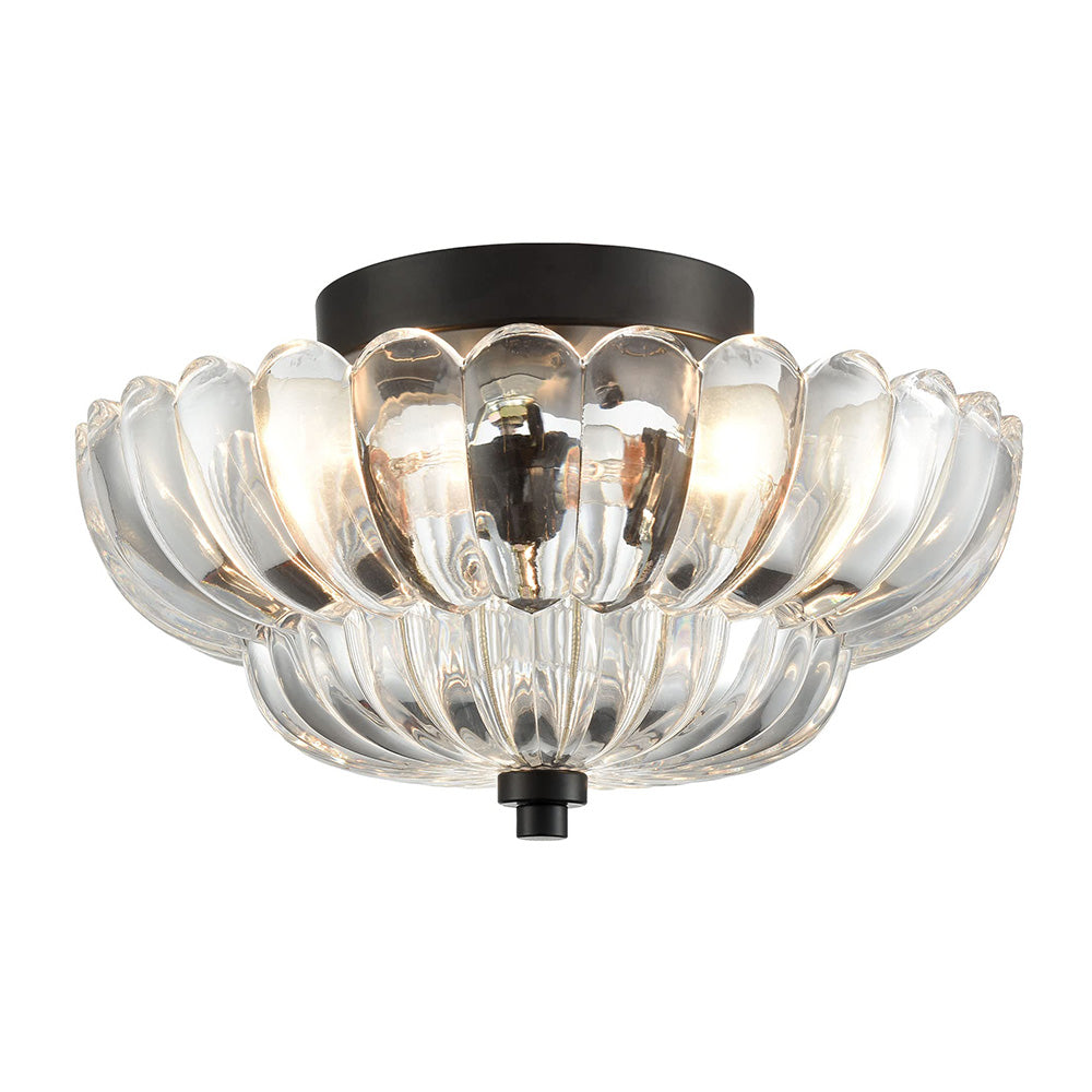 Remi – Plafonnier en Verre Ambré Vintage