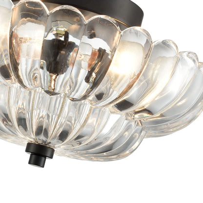 Remi – Plafonnier en Verre Ambré Vintage