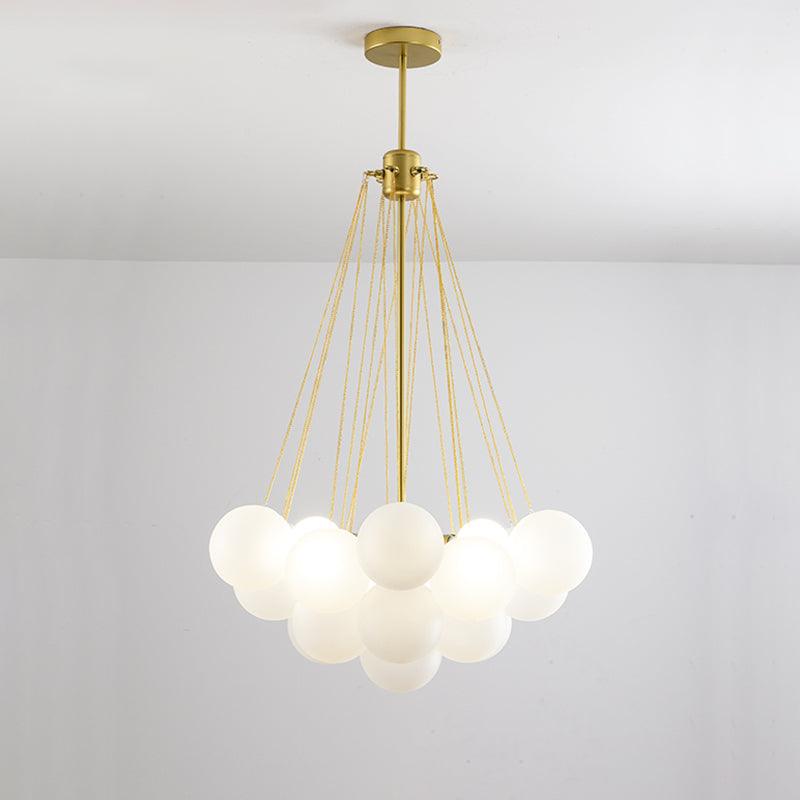 Jaya – Élégante Suspension en Verre Bulle