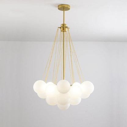 Jaya – Élégante Suspension en Verre Bulle