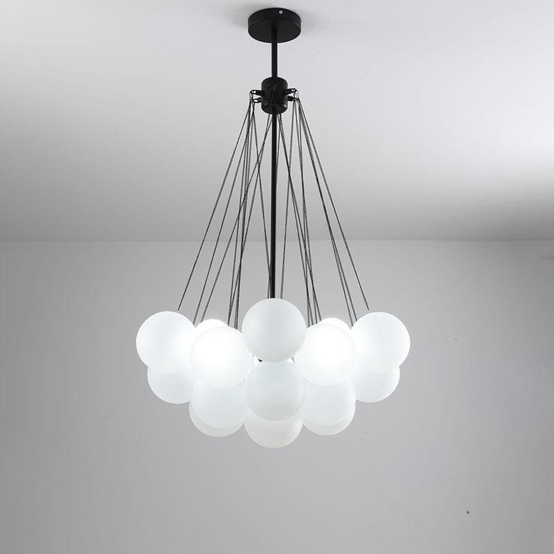 Jaya – Élégante Suspension en Verre Bulle