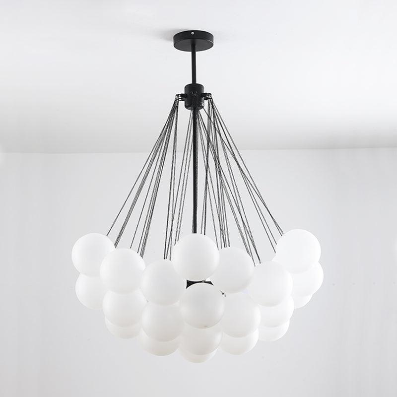 Jaya – Élégante Suspension en Verre Bulle
