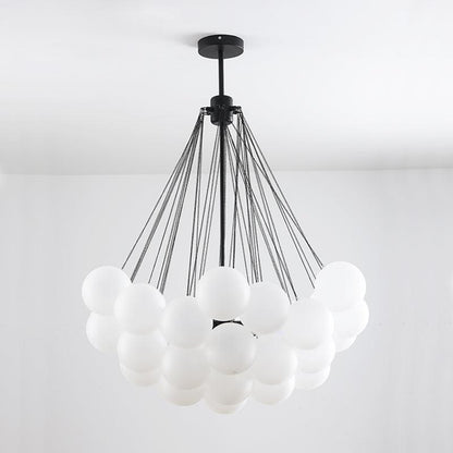 Jaya – Élégante Suspension en Verre Bulle
