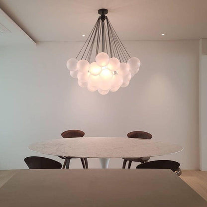 Jaya – Élégante Suspension en Verre Bulle