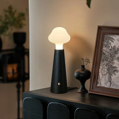 Eirik – Lampe de table en bois massif minimaliste