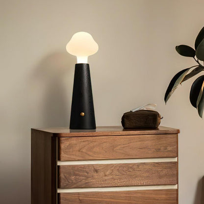 Eirik – Lampe de table en bois massif minimaliste