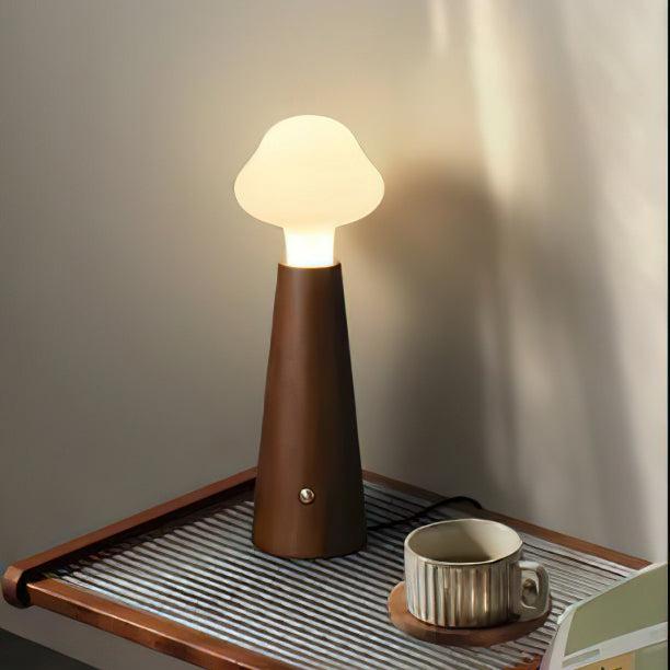 Eirik – Lampe de table en bois massif minimaliste