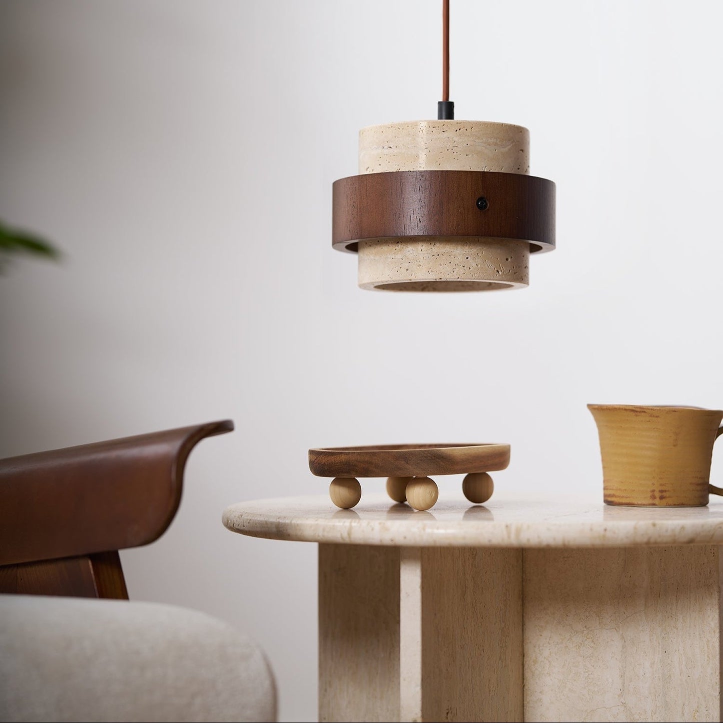 Terra – Lampe de Plafond Crème Style Rétro