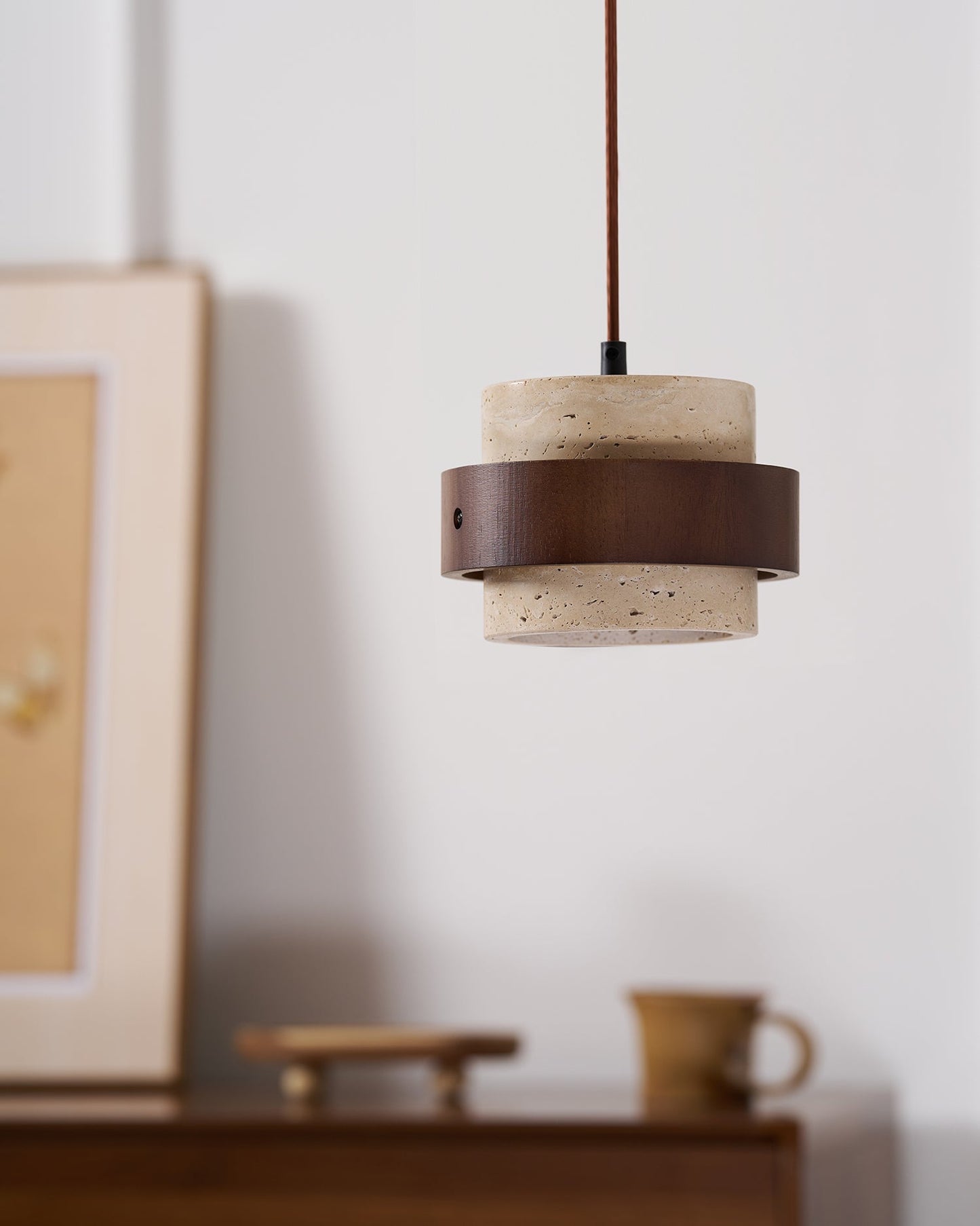 Terra – Lampe de Plafond Crème Style Rétro