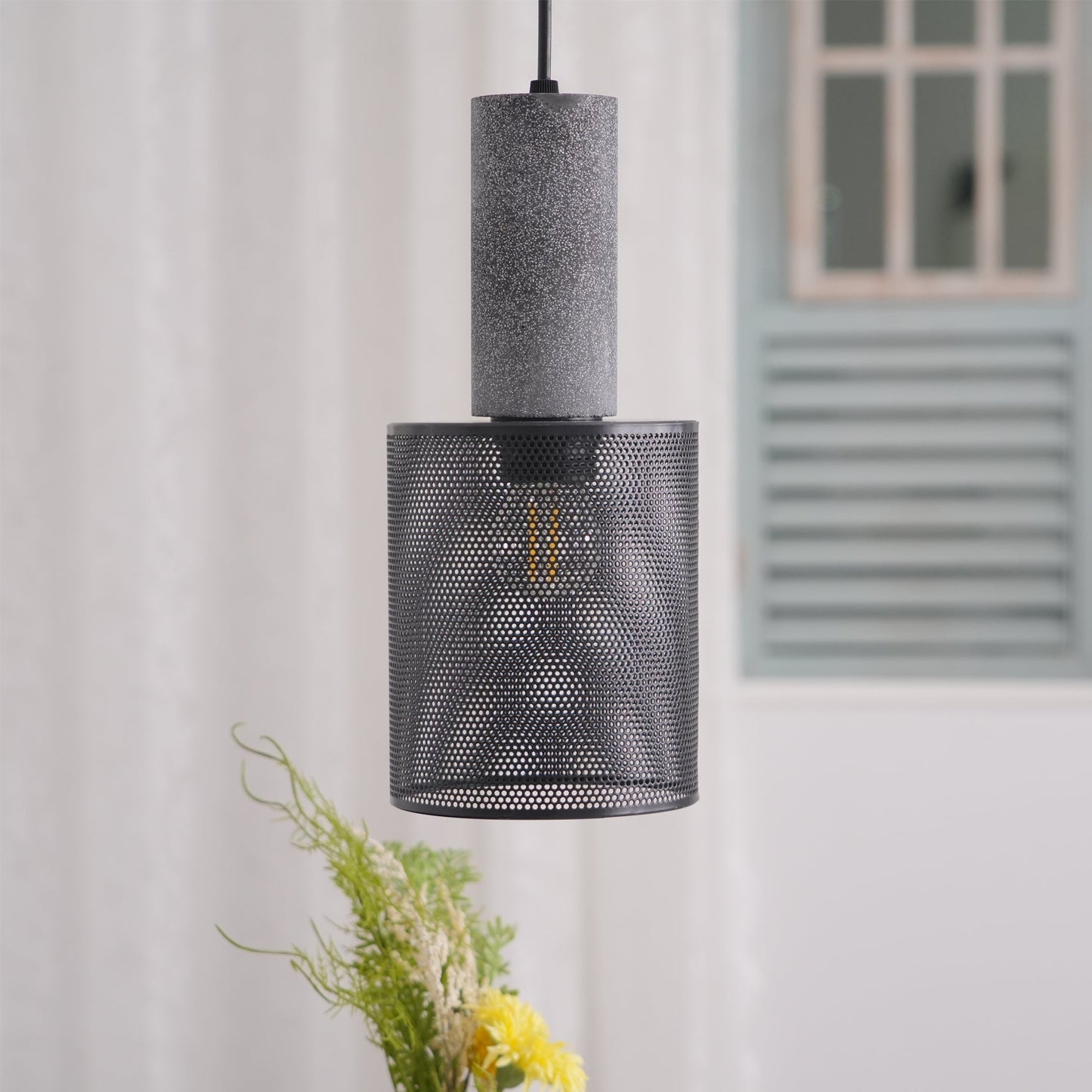 Owen – Lampe Pendante en Béton Industriel