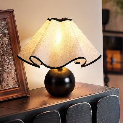 Enid – Lampe de Table Vintage en Design Bois Rétro