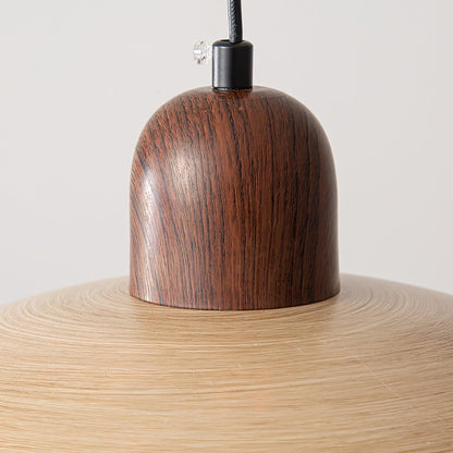 Ylva – Lampe suspendue en finition noyer