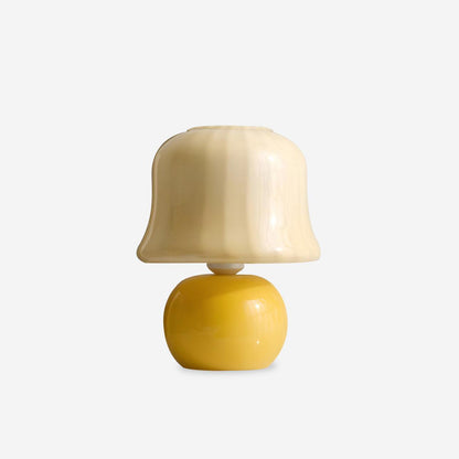 Lena – Lampe de table design champignon en verre émaillé