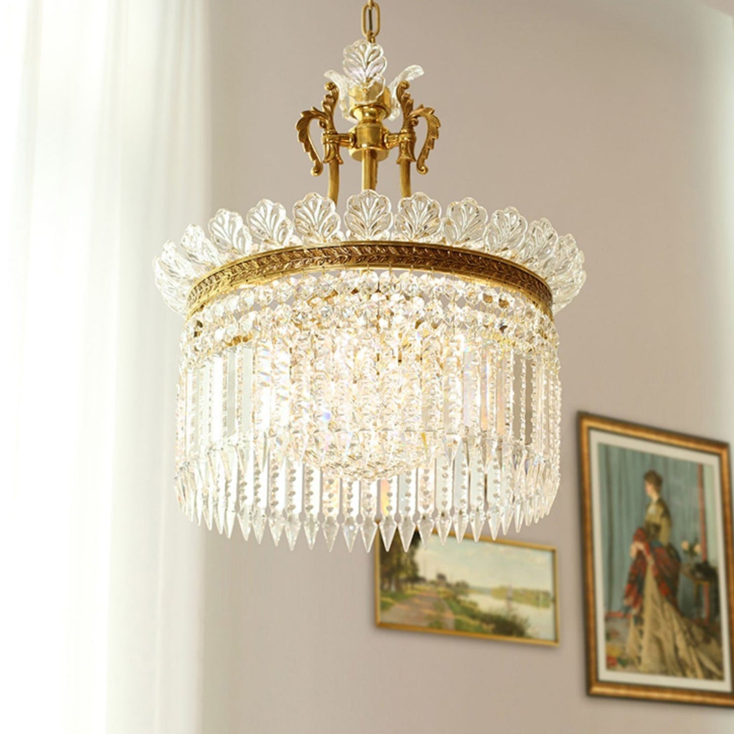 Crinoline – Lustre en cuivre