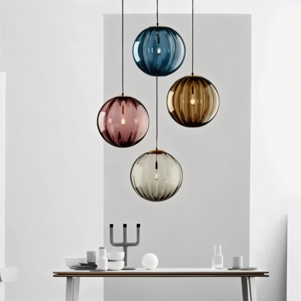 Ray – Suspension en verre nordique