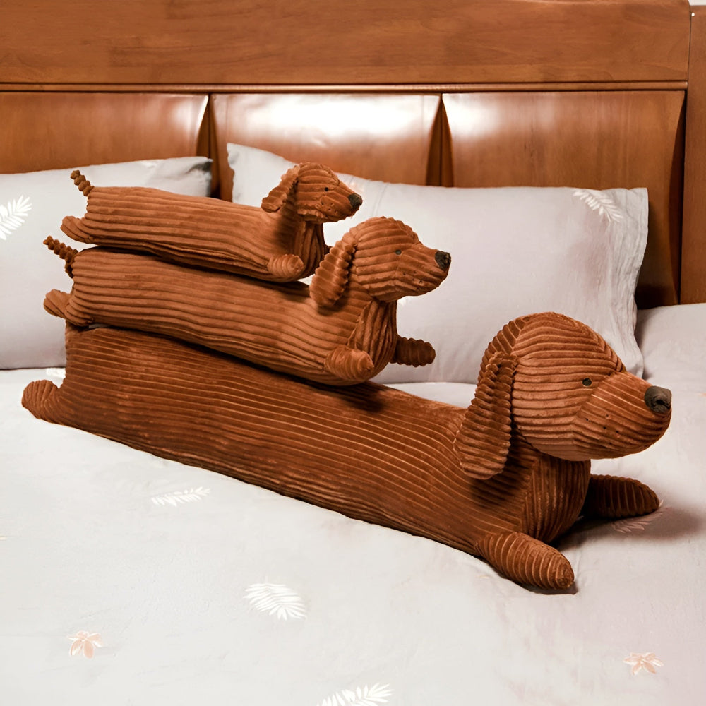 Milu – Adorable Coussin en Peluche Teckel
