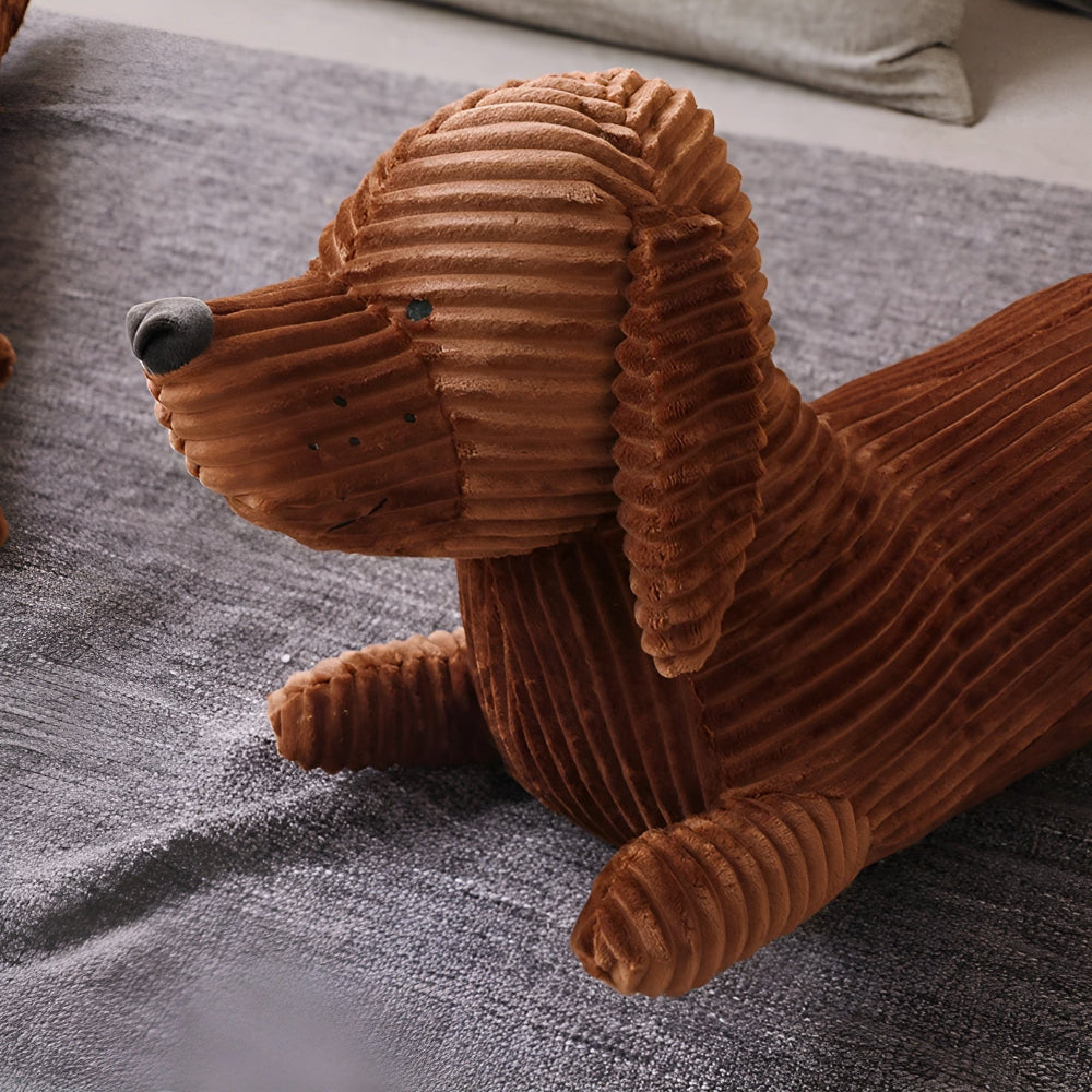 Milu – Adorable Coussin en Peluche Teckel