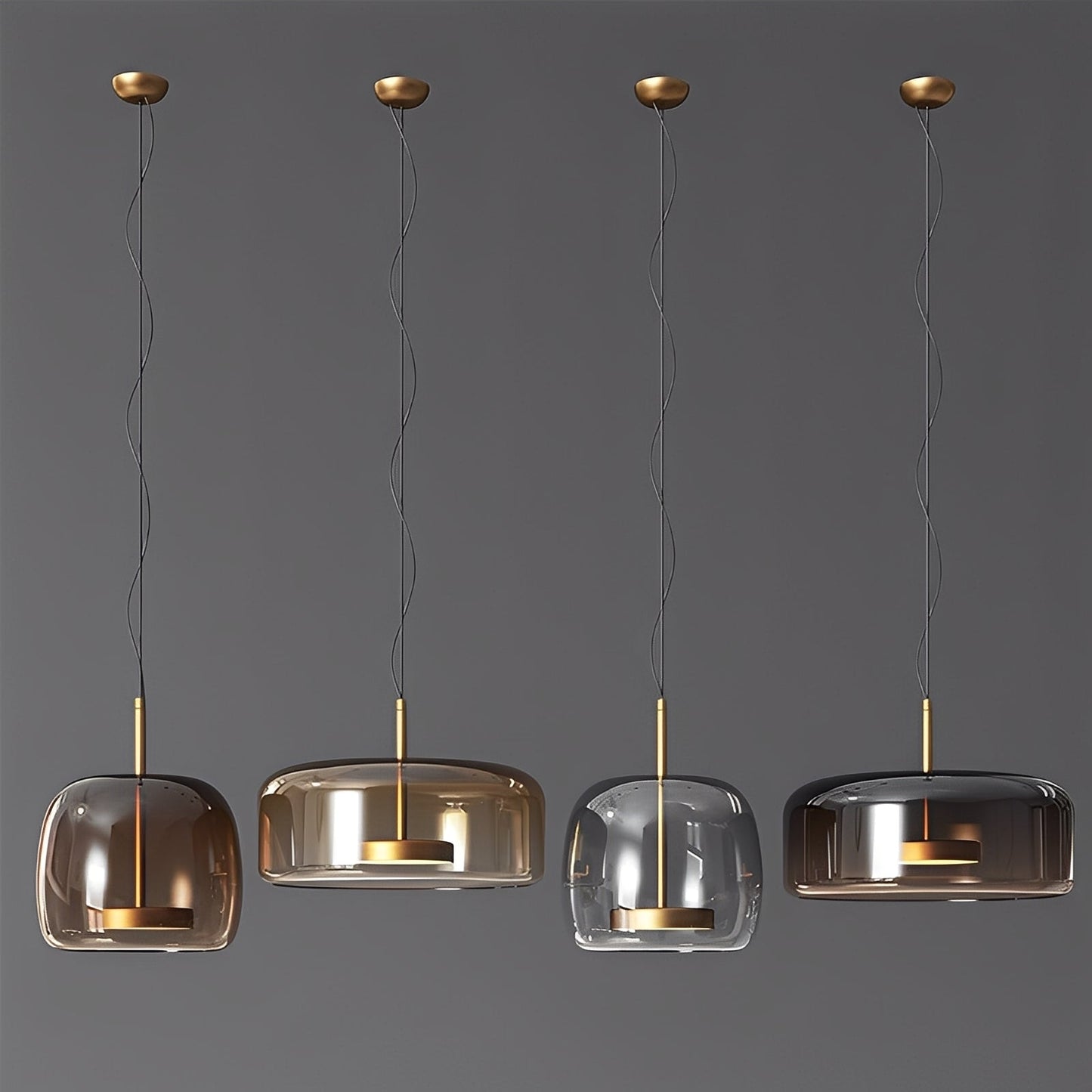 Mika – Suspension en verre moderne