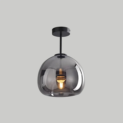 Akio – Plafonnier rond en verre