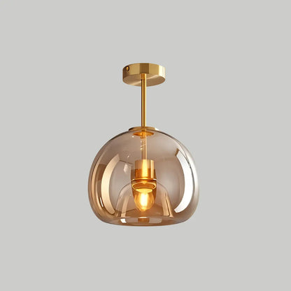 Akio – Plafonnier rond en verre
