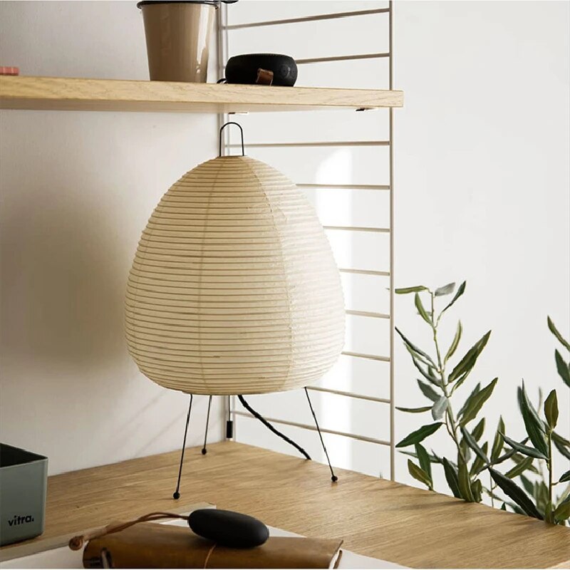 LueurZen – Lampadaire japonais en papier de riz traditionnel